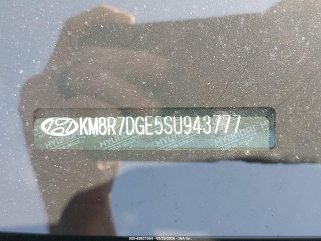 2025 Hyundai Palisade Calligraphy Night Edition მანქანა იყიდება აუქციონზე, vin: KM8R7DGE5SU943777, აუქციონის ნომერი: 45921954