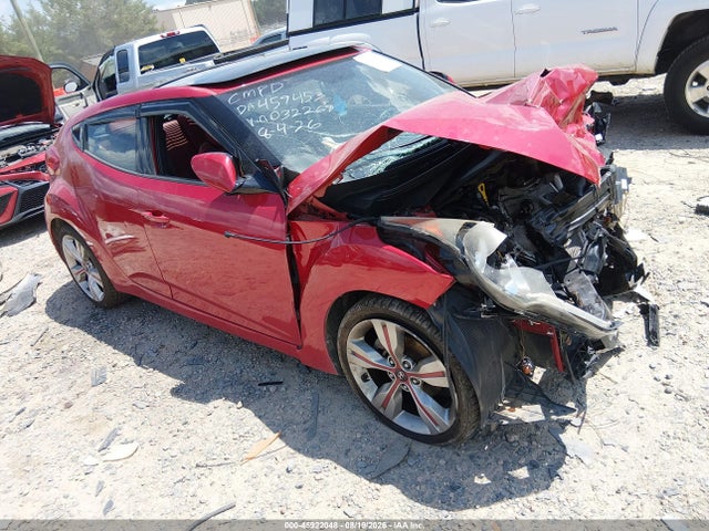 2012 Hyundai Veloster Base W/red/black მანქანა იყიდება აუქციონზე, vin: KMHTC6AD2CU032269, აუქციონის ნომერი: 45922048