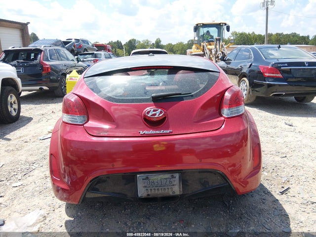 Продаж на аукціоні авто 2012 Hyundai Veloster Base W/red/black, vin: KMHTC6AD2CU032269, номер лоту: 45922048
