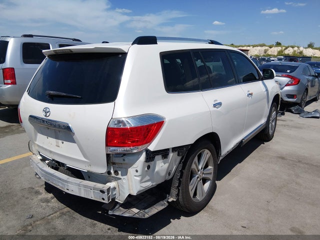 45922152 :رقم المزاد ، 5TDYK3EH5DS110431 vin ، 2013 Toyota Highlander Limited V6 مزاد بيع