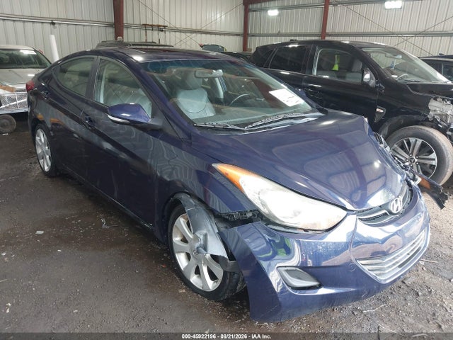 2012 Hyundai Elantra Limited მანქანა იყიდება აუქციონზე, vin: 5NPDH4AE8CH081574, აუქციონის ნომერი: 45922196