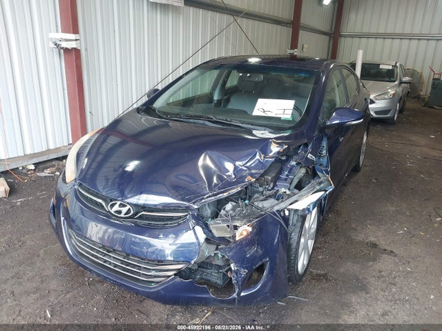 2012 Hyundai Elantra Limited მანქანა იყიდება აუქციონზე, vin: 5NPDH4AE8CH081574, აუქციონის ნომერი: 45922196