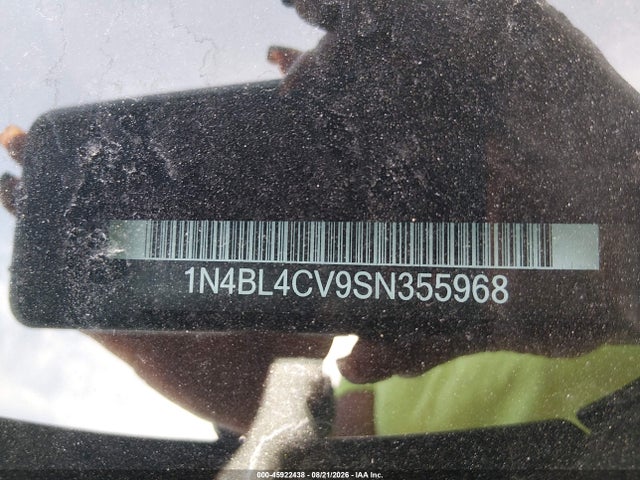 1N4BL4CV9SN355968 Nissan Altima Sr Fwd