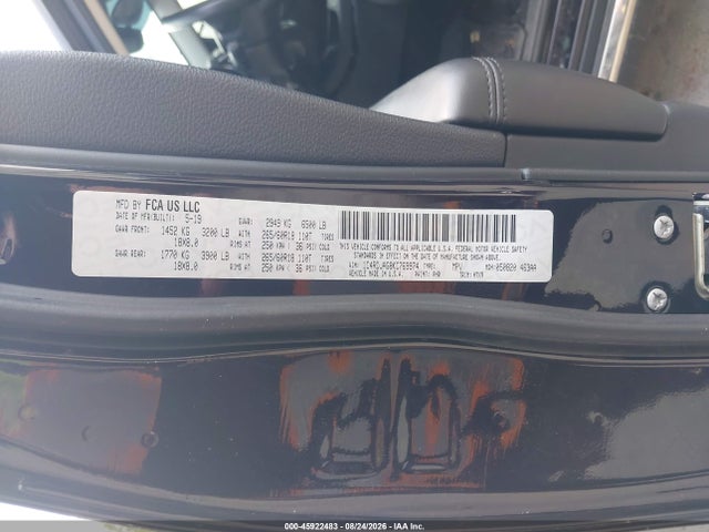 Aukcja sprzedaży 2019 Dodge Durango Sxt Awd, vin: 1C4RDJAG8KC769974, numer aukcji: 45922483