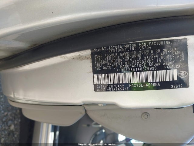 Продажа на аукционе авто 2004 Toyota Avalon Xls, vin: 4T1BF28B14U376998, номер лота: 45922551