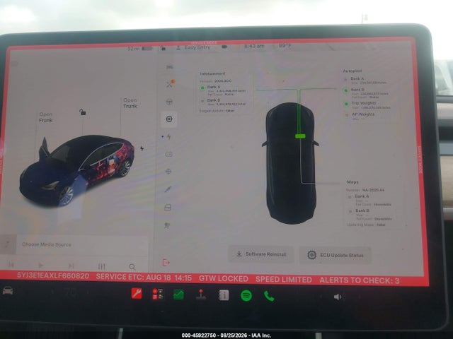 Продаж на аукціоні авто 2020 Tesla Model 3, vin: 5YJ3E1EAXLF660820, номер лоту: 45922750