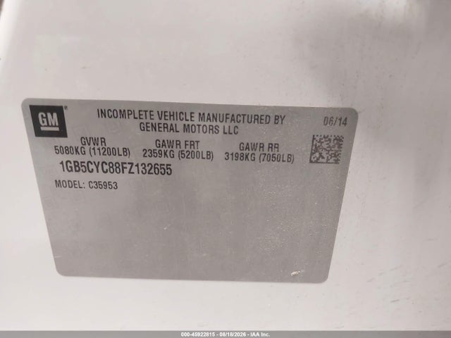 Chevrolet Silverado 3500hd Wt 2015 1GB5CYC88FZ132655 Image 9