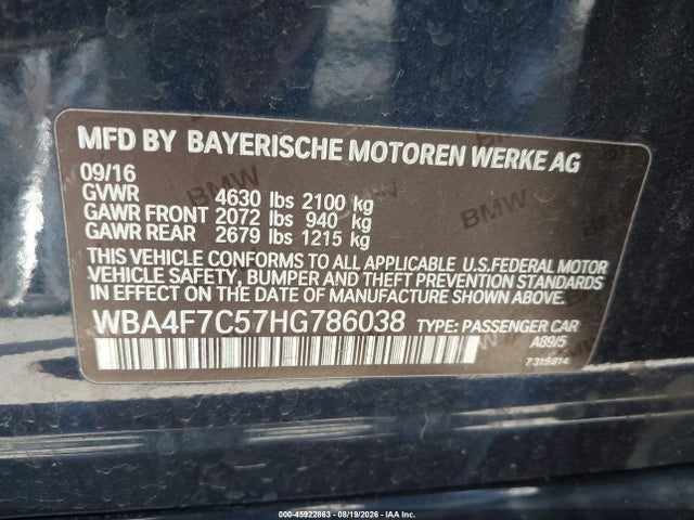 WBA4F7C57HG786038 BMW 430i Gran Coupe