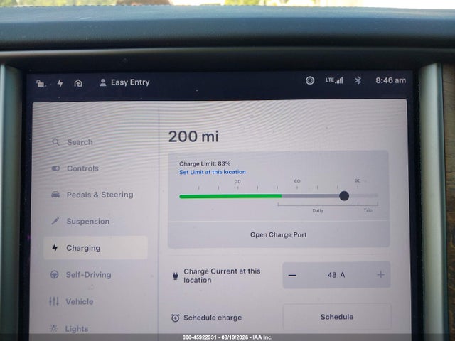 45922931 :رقم المزاد ، 5YJSA1E27MF421632 vin ، 2021 Tesla Model S Long Range Dual Motor All-wheel Drive/long Range Plus Dual Motor All-wheel Drive مزاد بيع