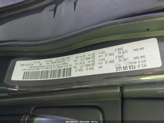 1C4RJECG6HC965644 Jeep Grand Cherokee Overland