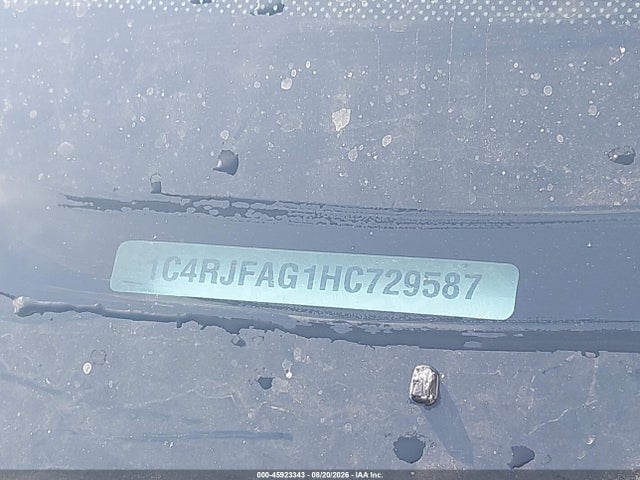 Продаж на аукціоні авто 2017 Jeep Grand Cherokee Laredo, vin: 1C4RJFAG1HC729587, номер лоту: 45923343