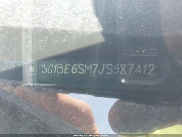 Продаж на аукціоні авто 2018 Chevrolet Cruze Lt Auto, vin: 3G1BE6SM7JS587412, номер лоту: 45923360