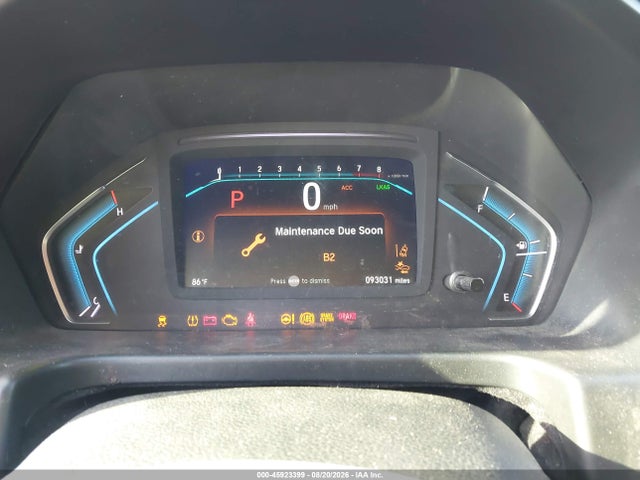 45923399 :رقم المزاد ، 5FNRL6H96KB087525 vin ، 2019 Honda Odyssey Elite مزاد بيع