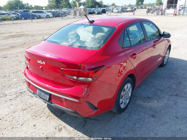 2022 Kia Rio S მანქანა იყიდება აუქციონზე, vin: 3KPA24AD8NE458472, აუქციონის ნომერი: 45923557