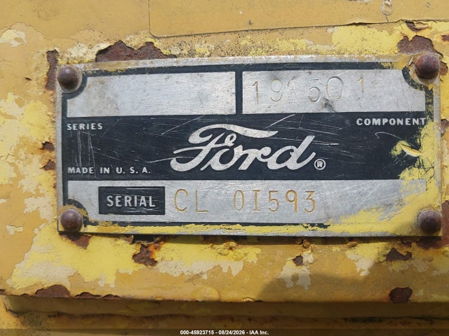 1975 Ford Tractor მანქანა იყიდება აუქციონზე, vin: CL0I593, აუქციონის ნომერი: 45923715
