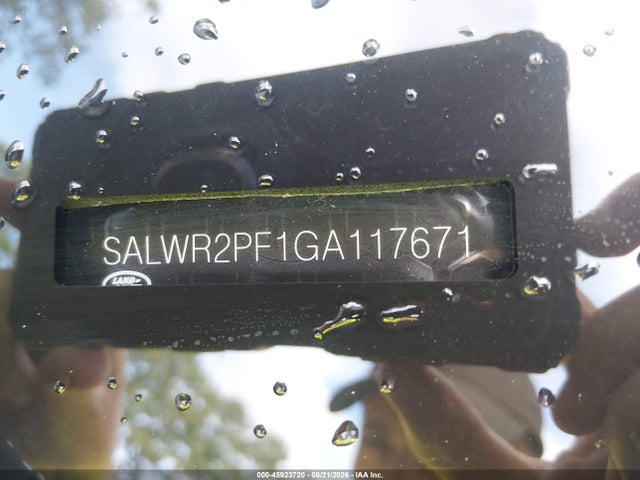 Продаж на аукціоні авто 2016 Land Rover Range Rover Sport 3.0l V6 Supercharged Hse, vin: SALWR2PF1GA117671, номер лоту: 45923720