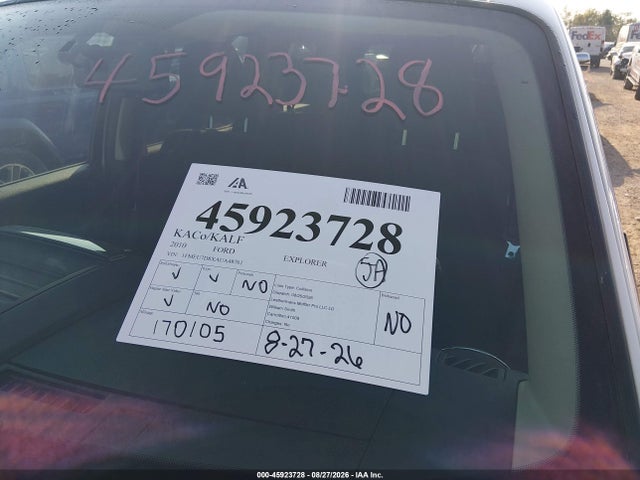 Продаж на аукціоні авто 2010 Ford Explorer Xlt, vin: 1FMEU7D8XAUA48761, номер лоту: 45923728