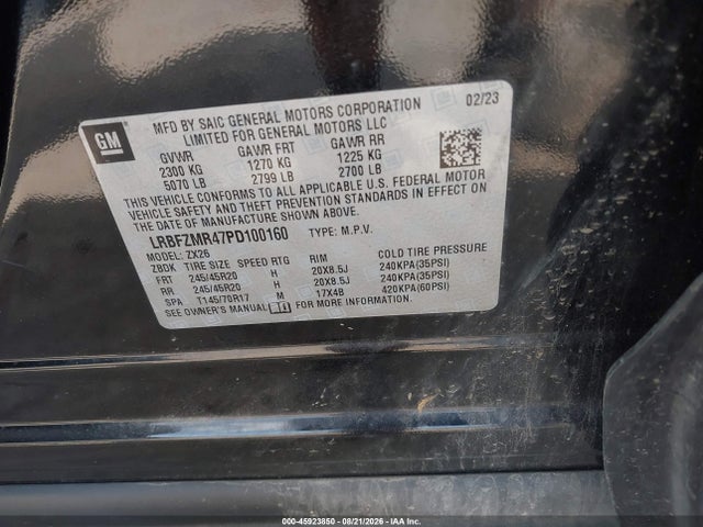 Продажа на аукционе авто 2023 Buick Envision Preferred Awd, vin: LRBFZMR47PD100160, номер лота: 45923850