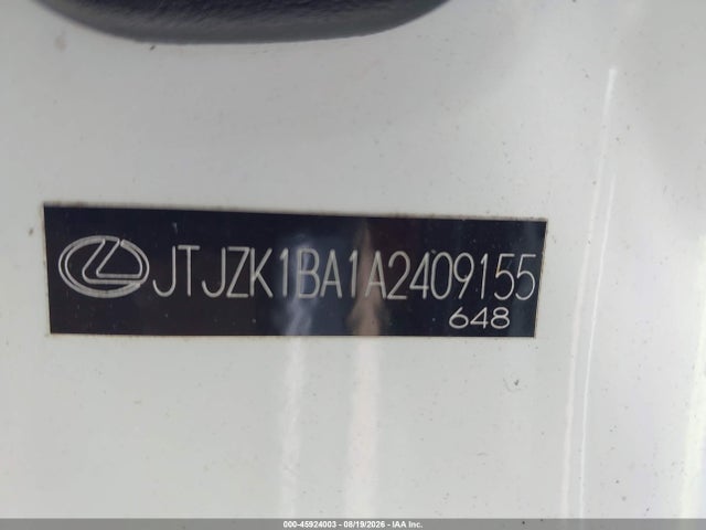 Продажа на аукционе авто 2010 Lexus Rx 350, vin: JTJZK1BA1A2409155, номер лота: 45924003