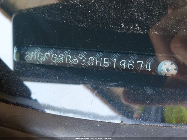 Aukcja sprzedaży 2012 Honda Civic Lx, vin: 2HGFG3B53CH519674, numer aukcji: 45924034