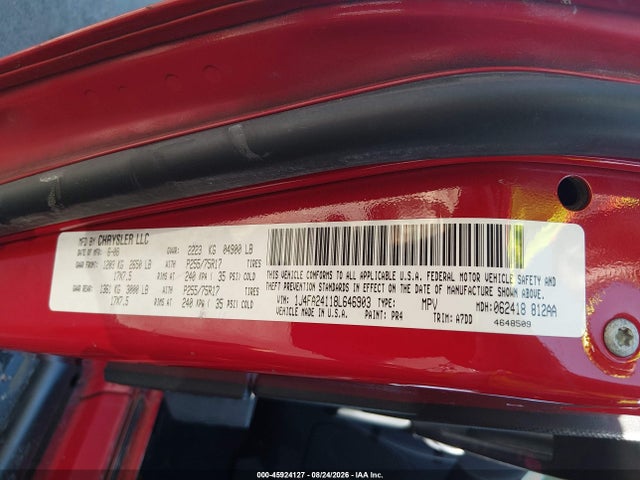 2009 Jeep Wrangler Unlimited Rubicon მანქანა იყიდება აუქციონზე, vin: 1J8GA69169L709983, აუქციონის ნომერი: 45924127