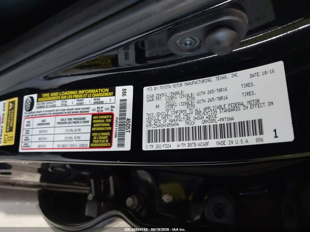 Aukcja sprzedaży 2017 Toyota Tacoma Trd Off Road, vin: 5TFCZ5AN2HX058494, numer aukcji: 45924185