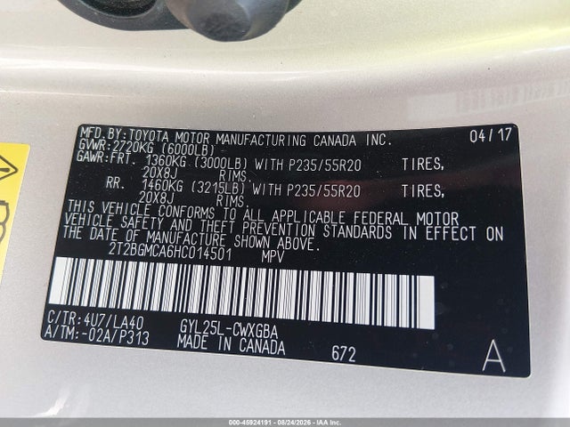 Продаж на аукціоні авто 2017 Lexus Rx 450h, vin: 2T2BGMCA6HC014501, номер лоту: 45924191
