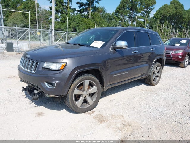 2015 Jeep Grand Cherokee Overland მანქანა იყიდება აუქციონზე, vin: 1C4RJFCT1FC712795, აუქციონის ნომერი: 45924226