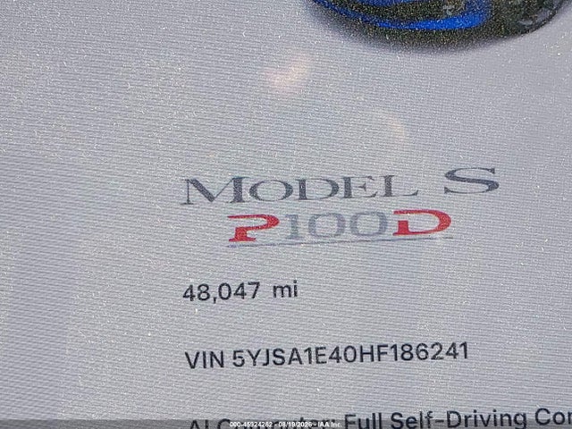 Tesla Model S 100d/60d/75d/90d/p100d 2017 5YJSA1E40HF186241 Image 16