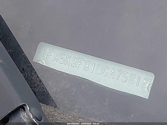 Продаж на аукціоні авто 2013 Ford Explorer Limited, vin: 1FM5K8F81DGA75813, номер лоту: 45924301