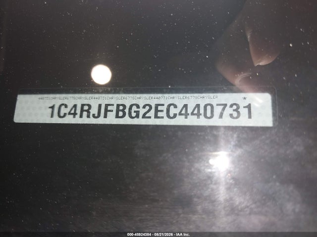 45924384 :رقم المزاد ، 1C4RJFBG2EC440731 vin ، 2014 Jeep Grand Cherokee Limited مزاد بيع