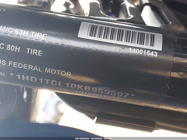 Auction sale of the 2019 Harley-davidson Fltrxse, vin: 1HD1TCL10KB959597, lot number: 45924438