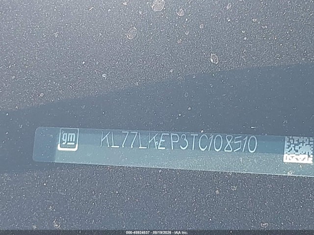 45924537 :رقم المزاد ، KL77LKEP3TC108510 vin ، 2026 Chevrolet Trax Fwd Activ مزاد بيع