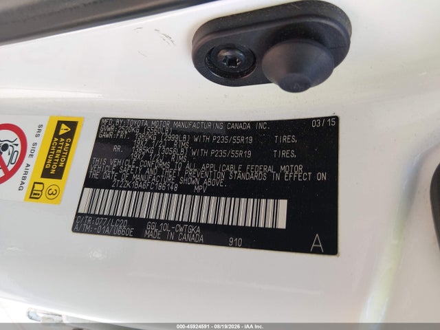 Lexus RX 350 2015 2T2ZK1BA6FC186148 Image 9