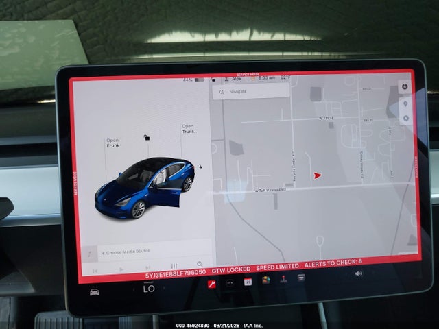 5YJ3E1EB8LF796050 Tesla Model 3 Long Range Dual Motor All-wheel Drive