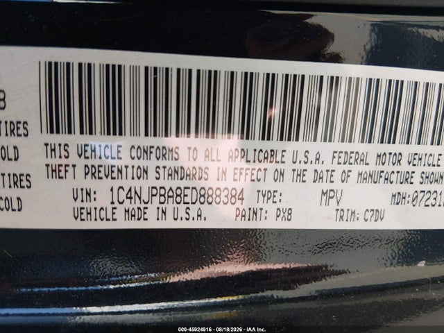Jeep Patriot Altitude 2014 1C4NJPBA8ED888384 Image 9