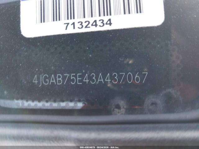 Aukcja sprzedaży 2003 Mercedes-benz Ml 500, vin: 4JGAB75E43A437067, numer aukcji: 45924979