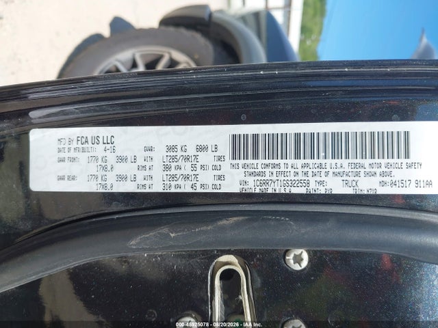 RAM 1500 Rebel 2016 1C6RR7YT1GS322558 Image 9