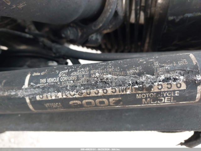 Продаж на аукціоні авто 2004 Honda Vt750 Ca, vin: JH2RC50365M101556, номер лоту: 45925151