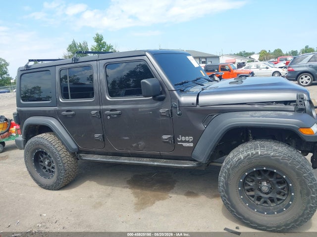 45925190 :رقم المزاد ، 1C4HJXDG1JW127063 vin ، 2018 Jeep Wrangler Unlimited Sport S 4x4 مزاد بيع