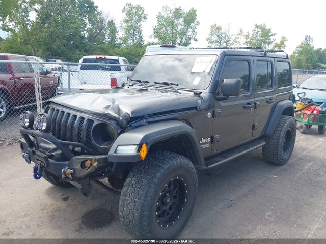 45925190 :رقم المزاد ، 1C4HJXDG1JW127063 vin ، 2018 Jeep Wrangler Unlimited Sport S 4x4 مزاد بيع