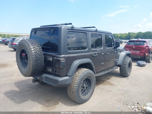 45925190 :رقم المزاد ، 1C4HJXDG1JW127063 vin ، 2018 Jeep Wrangler Unlimited Sport S 4x4 مزاد بيع