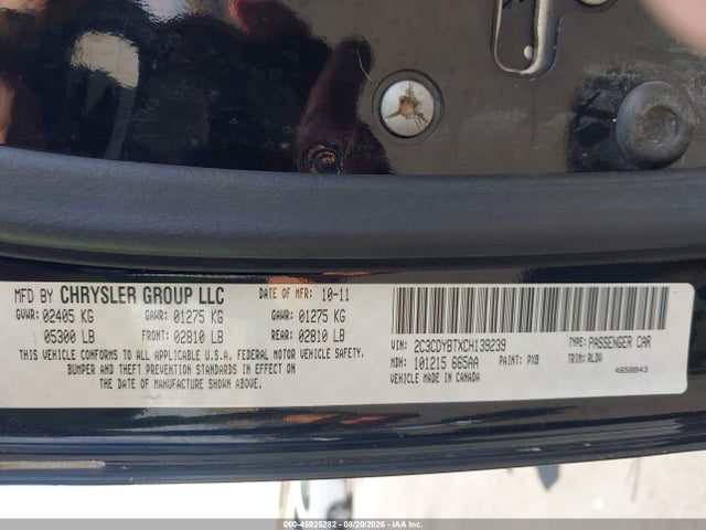 Aukcja sprzedaży 2012 Dodge Challenger R/t, vin: 2C3CDYBTXCH139239, numer aukcji: 45925282