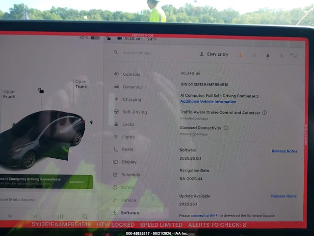 Tesla Model 3 Standard Range Plus Rear-wheel Drive 2021 5YJ3E1EA4MF854518 Image 18
