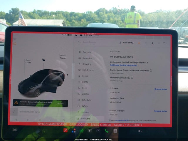 Tesla Model 3 Standard Range Plus Rear-wheel Drive 2021 5YJ3E1EA4MF854518 Image 19