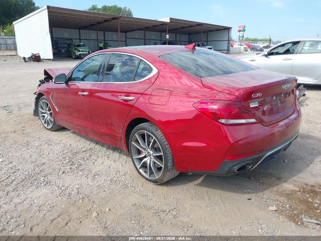 Продажа на аукционе авто 2021 Genesis G70 3.3t Rwd, vin: KMTG74LE1MU072740, номер лота: 45925451