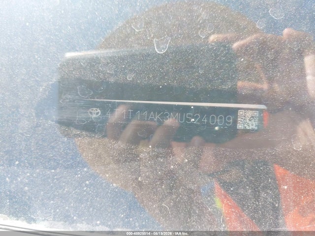 4T1T11AK3MU524009 Toyota CAMRY SE