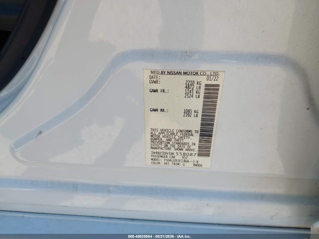 Nissan Leaf Sl Plus 62 Kwh 2022 1N4BZ1DV1NC558087 Image 9