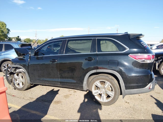 45925594 :رقم المزاد ، 5TDDKRFH9ES024346 vin ، 2014 Toyota Highlander Limited V6 مزاد بيع