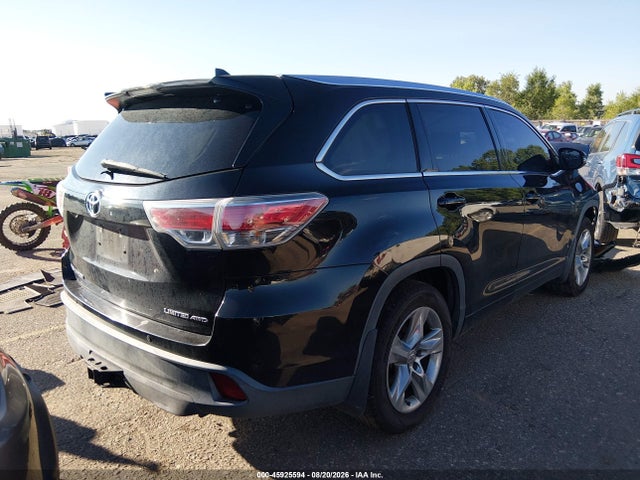 45925594 :رقم المزاد ، 5TDDKRFH9ES024346 vin ، 2014 Toyota Highlander Limited V6 مزاد بيع